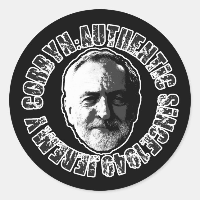 ADESIVO JEREMY CORBYN STICKER BLACK (Frente)