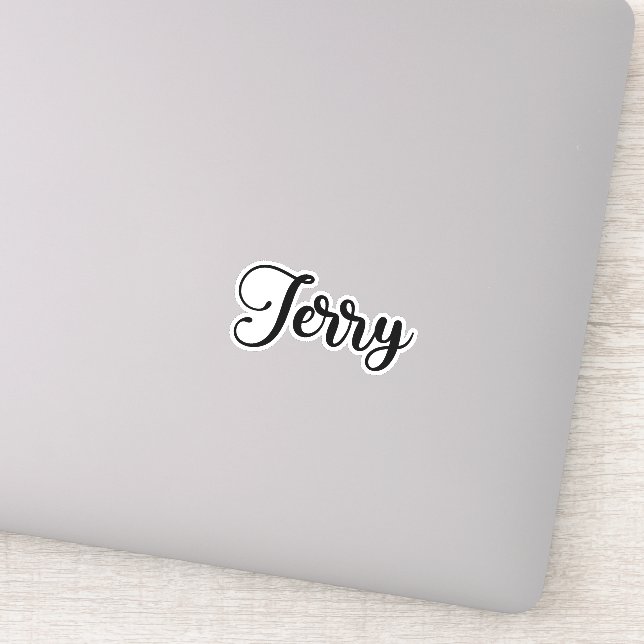 Adesivo Jerry Name - Caligrafia manuscrita (Detalhe)