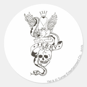 Adesivo Jerry torceu o tatuagem 1