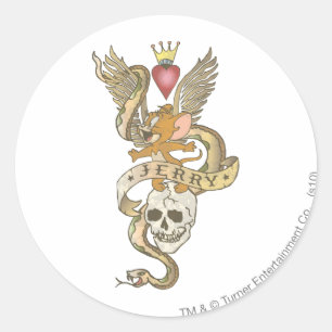 Adesivo Jerry torceu o tatuagem 2