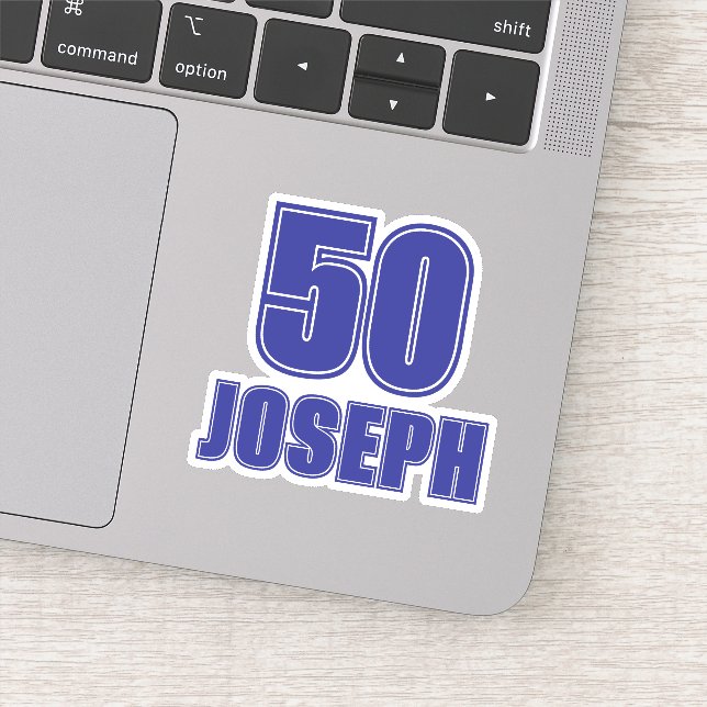 Adesivo Jersey Number with Name Sticker, Sports Themed (Detalhe)