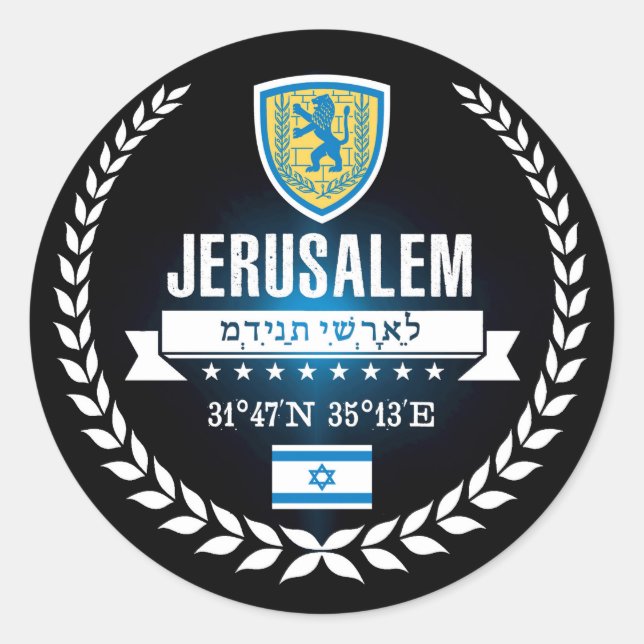 Adesivo Jerusalém (Frente)