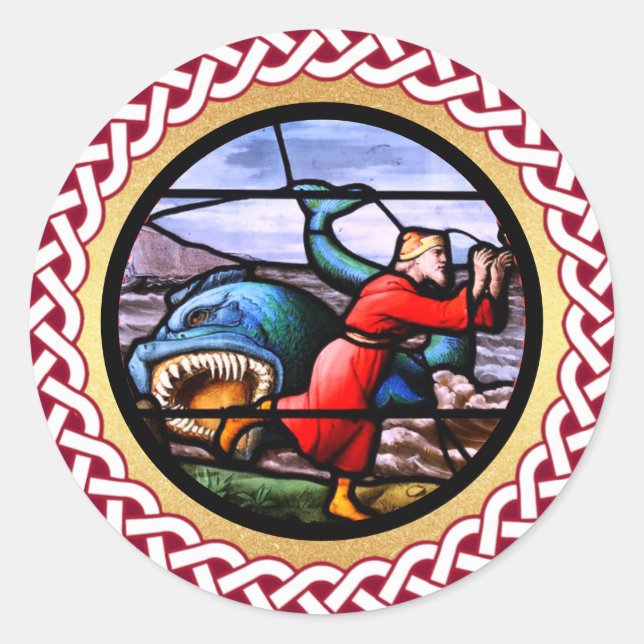 Adesivo Jesse Tree Jonah e Baleia Dia 17 (Frente)