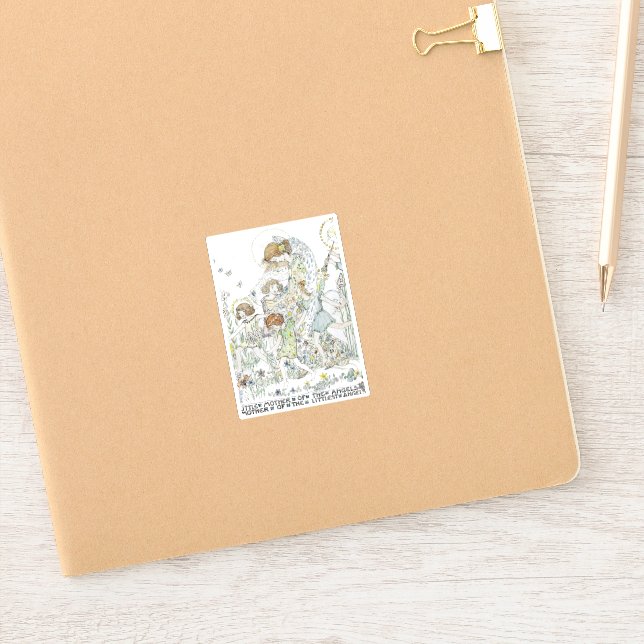 Adesivo Jessie M. King Pequena Mãe dos Anjos (Notebook)