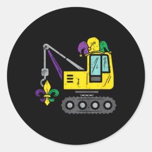 Adesivo Jester Crane Mardi Gras Cute Boys Todlers