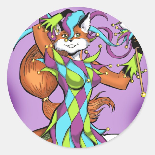 Adesivo Jester Fox Sticker (Frente)