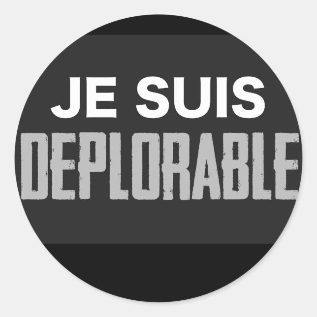 Adesivo JeSuisDeplorável (Frente)