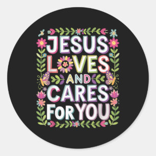Adesivo Jesus Ama E Cuida De Você