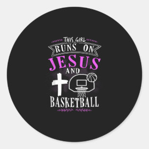 Adesivo Jesus ama Esta Garota Executa Com Jesus E Basquete