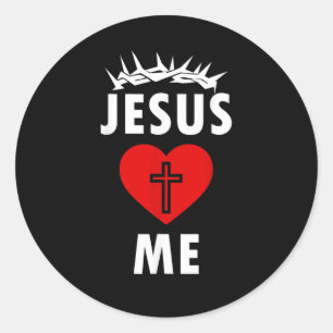 Adesivo Jesus Ama ME Cristão Religioso