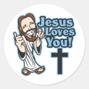 Adesivo Jesus ama-o