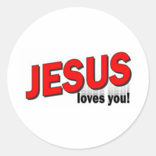 Adesivo Jesus ama-o