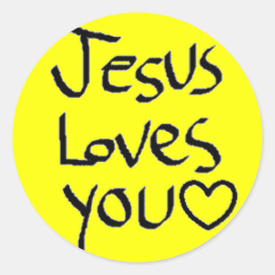 Adesivo Jesus ama-o