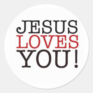 Adesivo Jesus ama-o!
