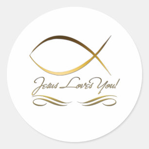 Adesivo Jesus ama-o