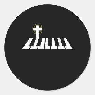 Adesivo Jesus ama Piano Cross Christian Jesus Faith