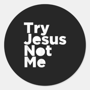 Adesivo Jesus ama  Tentar Jesus Não Eu, Cristão Religios