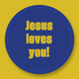 Adesivo Jesus ama você (adicione um nome ou exclua)