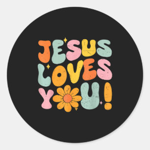 Adesivo Jesus Ama Você Cristã Adolescente Menina Deus Irmã