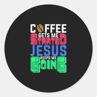 Adesivo Jesus Amor | Café Me Inicia Jesus Me Mantém