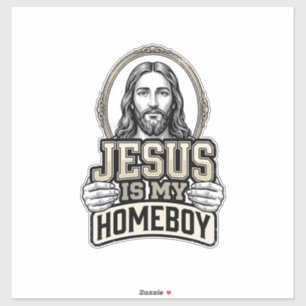Adesivo Jesus Antigo é Meu Amigo Gravado Desenho Vetorial