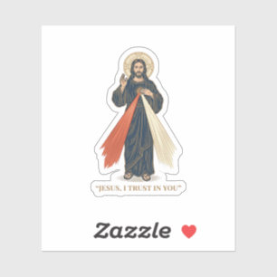 Adesivo Jesus Antigo Eu Confio em Você Desenho Vetorial Re