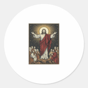 Adesivo Jesus Antigo Glória Radiante Gravação Cristã De
