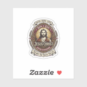 Adesivo Jesus Antiguidades Camiseta Gráfica de Relíquias A