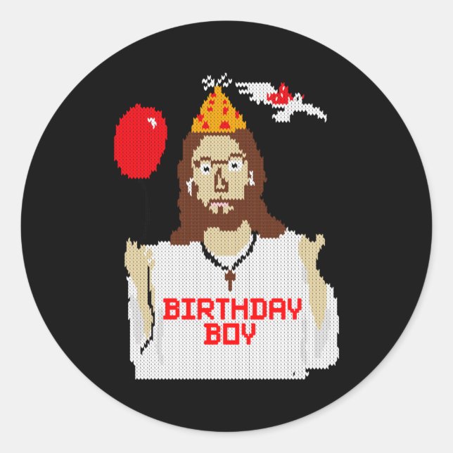 Adesivo Jesus Birthday Boy Christmas Essential T Shirt  (Frente)
