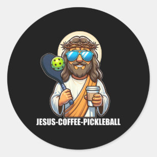 Adesivo Jesus Café Picklenall Divertido Cristão Picklell L