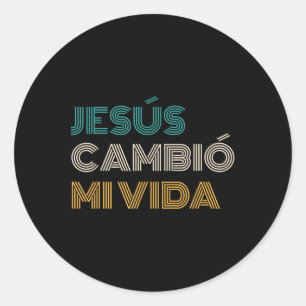 Adesivo Jesús Cambió Mi Vida Christian Espanhol