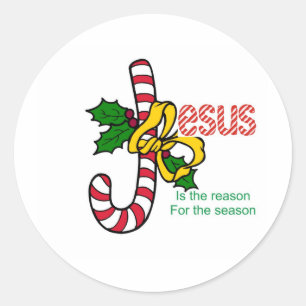 Adesivo Jesus Candy Cane