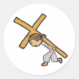 Adesivo Jesus Carregando A Cruz