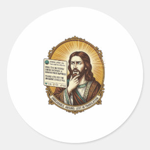 Adesivo Jesus Confuso Falha na Postagem de Tradução Automá