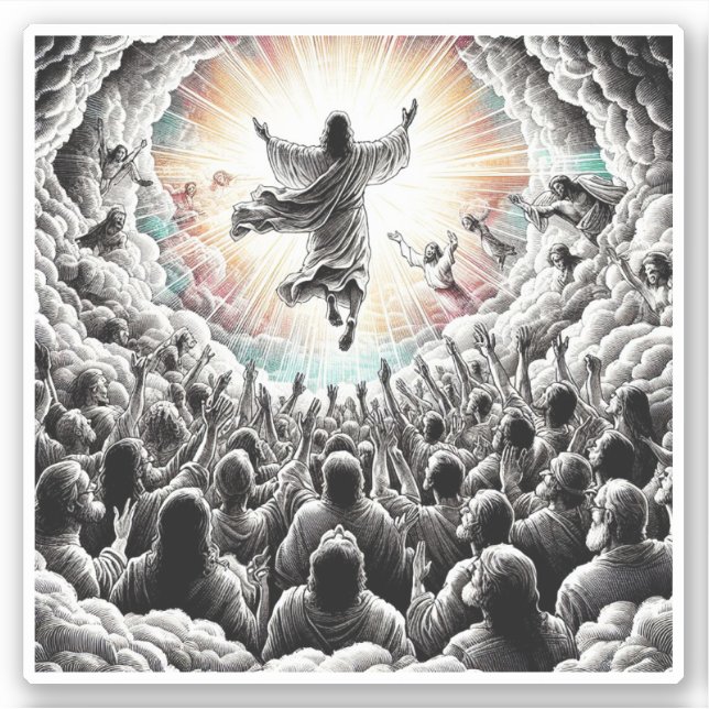 Adesivo Jesus Cristo A Arte Cristã Religiosa Raptiva (Frente)