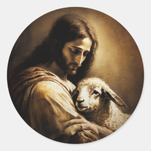 Adesivo Jesus Cristo como cordeiro de Deus