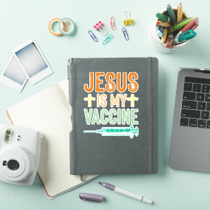 Adesivo Jesus Cristo Cristão Jesus É Minha Vacina Christi