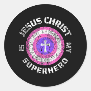 Adesivo Jesus Cristo é meu super-herói Jesus