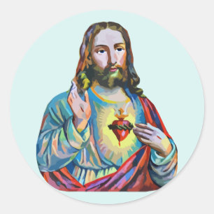 Adesivo Jesus Cristo Lord Saviador abstrato de arte origin
