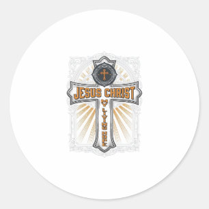 Adesivo Jesus Cristo Minha Esperança Viva Cruz Vintage