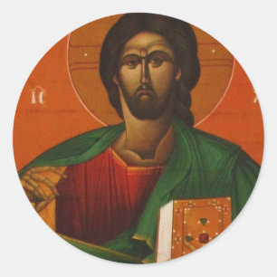 ADESIVO JESUS CRISTO ORTODOXO GREGO DO ÍCONE