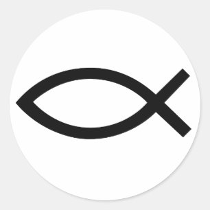 Adesivo Jesus Cristo, símbolo cristão dos peixes