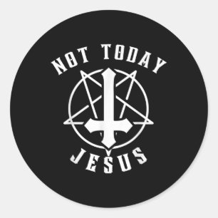 Adesivo Jesus cruza hoje não Jesus Teto Gráfico Cristão
