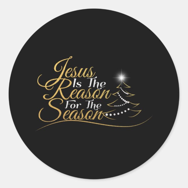 Adesivo Jesus de Natal é a razão da temporada (Frente)