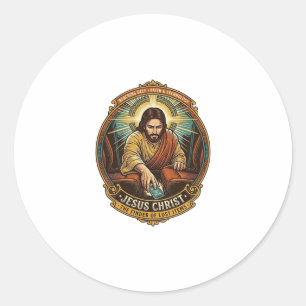 Adesivo Jesus Derrubou o Telefone Entre as Cadeiras do Car
