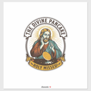Adesivo Jesus Derrubou Panqueca Perfeita Virando Errou a P
