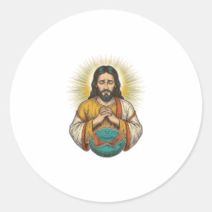 Adesivo Jesus desapontado Bola de Exercício Murcha Falha n