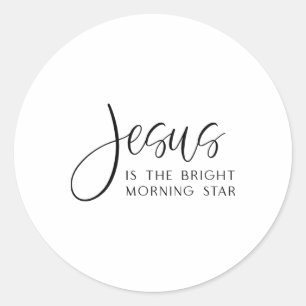 Adesivo Jesus É a Estrela Brilhante da Manhã Páscoa Jesus