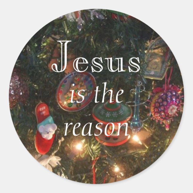 Adesivo Jesus é a razão (Frente)