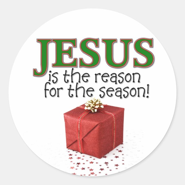 Adesivo Jesus É A Razão Da Época (Frente)